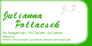 julianna pollacsek business card
